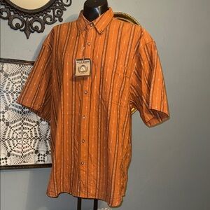 Bit & Bridle Western Striped Short-Sleeve Button-Down Shirt